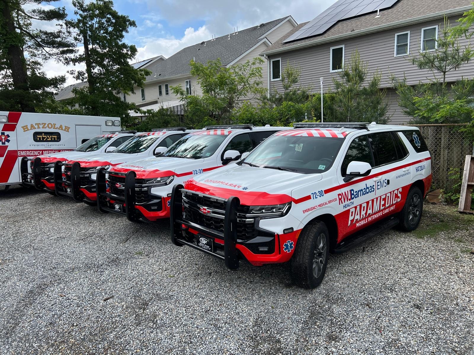 Hatzolah Tahoe Paramedics fleet upfit lineup at SafetyFirst